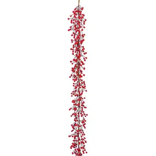 Creativ deco Weihnachtsgirlande 150 cm rot