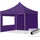 Faltpavillon 3 x 3 m inkl. 2 Seitenteile Lila