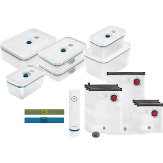 Zwilling Fresh and Save Family Set La Mer, Vakuumiergerät, Blau, Weiss