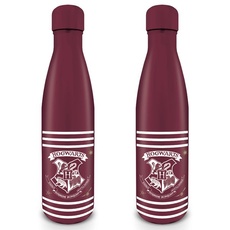 Harry Potter (classic Crest Burgundy Stripes) Metal Drinks Bottle