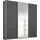 Schwebetürenschrank TOMA 203 x 210 x 62 cm Grau