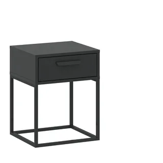 Nachttisch mit Schublade MARETA 4 – Anthrazit - Grau