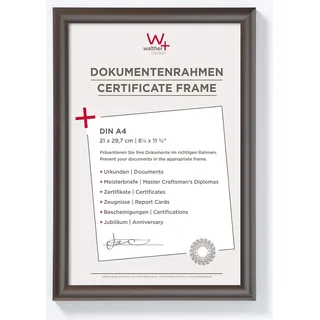 walther design Bilderrahmen stahl 21 x 29,7 cm (DIN A4) Trendstyle Kunststoffrahmen KP130D