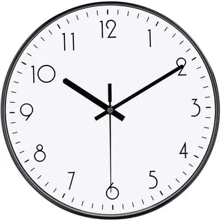 30 cm digitale Wanduhr, stil, modern, mit Licht, batteriebetrieben, quartz, leicht lesbar, für Schlafzimmer, Küche, Büro