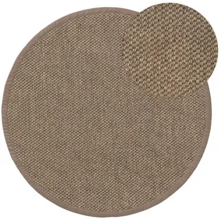 benuta Pure Sisalteppich Greta Grau ø 200 cm rund , Textil , Beton Optik , Rund , 200x200 cm , Gots , für Fußbodenheizung geeignet , Teppiche und Böden, Teppiche