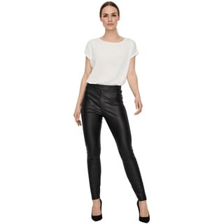 Vero Moda Lederimitathose Gana in Schwarz-S-L32