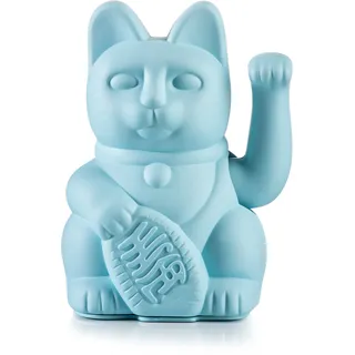 donkey Products - Lucky Cat Blue - blaue Winkekatze | Japanische Deko-Katze in stylischem matt-Farbton, ca. 15 x 10,5 cm