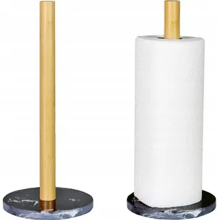 Brunbeste Küchenrollenhalter Marmor mit Holz