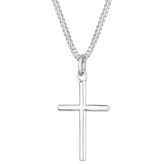 Elli Halskette Damen Kreuz Anhänger Basic in 925 Sterling Silber