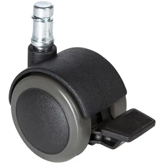 Mid.you Drehstuhlrolle , Schwarz , Kunststoff, Metall , 5-teilig , 5.1x6x5 cm , Büromöbel, Bürostühle, Bürostuhl-Ersatzteile & Bodenschutzmatten