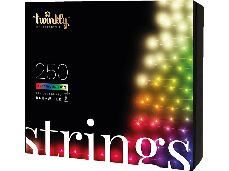Bild von Strings 250 LEDs RGBW 20m schwarz