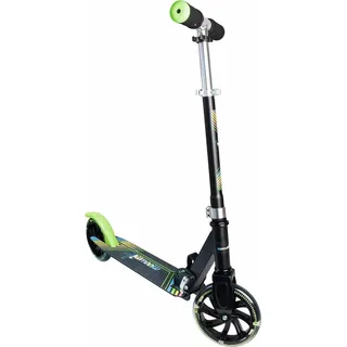 Muuwmi Scooter 180 neon mit Leuchtrollen grün/schwarz