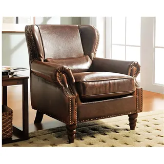 Ledersessel Vintage - Braun - EDOUARD