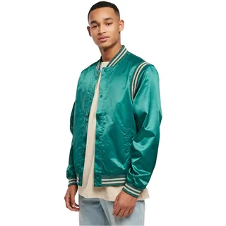 Urban Classics Herren Satin College Jacket green, XL
