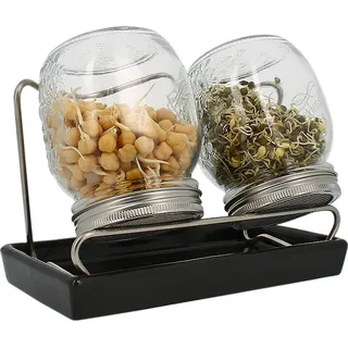 Sprossenglas-System II anthrazit (750 ml) | Sprossengläser von Eschenfelder - Grau