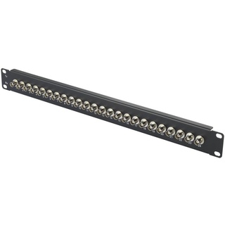 Renkforce 24 Port BNC-Patchpanel 483 mm (19\ 1 HE Bestückt