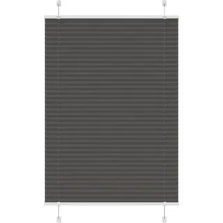 Plissee Schwarz 85x150 cm Stoffbreite 84,4 cm Polyester - Schwarz