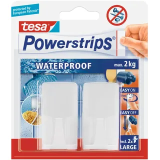 Tesa Garderobenhaken Tesa Wave Weiß