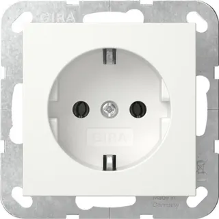Gira Schuko-Steckdose 32 mm Weiß 1 St.