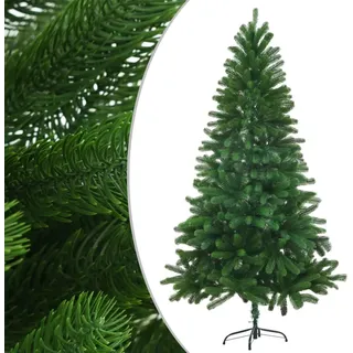 The Living Store Künstlicher Weihnachtsbaum Naturgetreue Nadeln 150 cm Grün - Grün