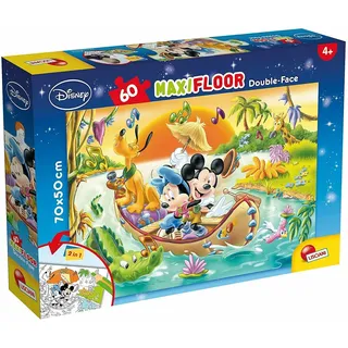 Lisciani 48205 Frozen Mickey & Friends Mouse, Eiskönigin Puzzle 60 Teile 46874, 60 piezas