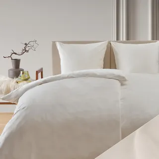 Blumtal Bettwäsche 2x 135x200 & 2x 80x80cm Cashmere-Touch Plüsch in Naturbelassen - Naturbelassen
