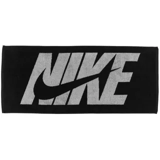 Nike Jacquard Handtuch 50 x 100 cm schwarz/weiß