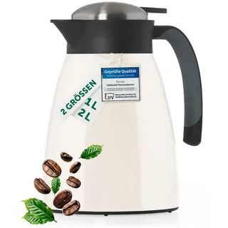 Blumtal Isolierkanne weiß 1 l