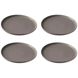Ritzenhoff & Breker Speiseteller Jasper 26 cm Taupe 4er Set