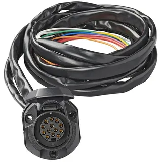 PRO PLUS Vorverdrahtete Steckdosenbaugruppe, 13-poliger PVC-Jaeger-Typ + 1,50 m langes Kabel
