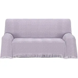 ECOMMERC3 | Mehrzweck-Tagesdecke, Größe 180 x 260 cm, für Sofa oder Bett, Mehrzweckdecke, extra weich, Lila