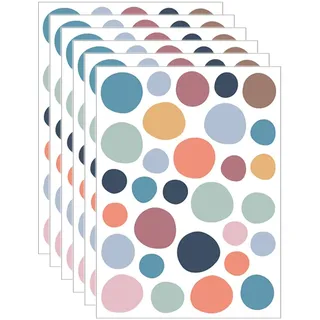 WMUVAZA Wandsticker Tupfen Punkte für Kinderzimmer, 180 Stück Wandtattoo Punkte Wandsticker Kinderzimmer Wandtattoo Bunt Wall Stickers Kids Bedroom Wandtattoo Kreise Für Kinderzimmer Babyzimmer Deko