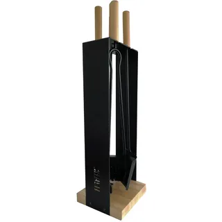 FireFix Kaminbesteck FIREFIX K2450 Holz und Stahl 0,69 m Schwarz