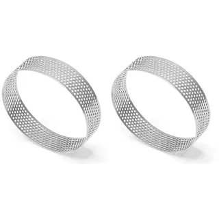 Edelstahl Tartan Gussform Ring Törtchen Kuchen Mousse Form Kekse Gebäck
