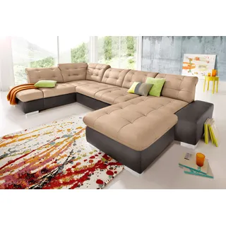 sit&more Wohnlandschaft »Palomino U-Form« wahlweise in XL oder XXL, braun