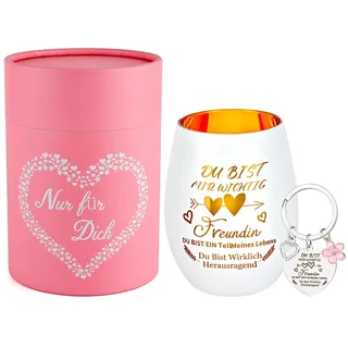 SXUUXB Beste Freundin Geschenke,Windlicht Glas Geburtstagsgeschenk für Frauen Personalisierte Geschenk für Freundin, Geschenk Freundin Geburtstag, Weihnachten, Abschluss