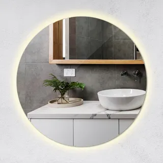 Tulup Led Spiegel 70 x 70 cm Weiß