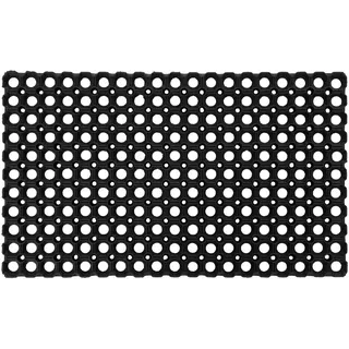 Fußmatte KAYOOM "Clean Way 125", schwarz, B:60cm H:18mm L:80cm, Gummi, Teppiche, Fußmatte, Türmatte, Gummi Matte, schmutzabweisend, Eingang