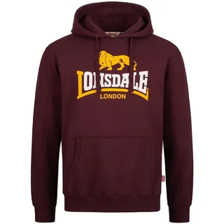 Lonsdale Thurning Hoodie Rot S