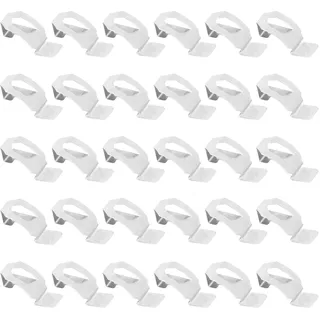 30 Stück Bilderrahmen-Clips Rahmenloser Bilderrahmen Aufhänger Bilderhaken Bilderrahmen, Befestigungshaken für Bilder und Leinwand, Klammern für Bilderrahmen aus Metall, Zubehör zum Aufhängen, Silber
