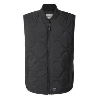 Pepe Jeans für Herren. PM403069 Manu Weste schwarz (XL), Lässig, Polyester