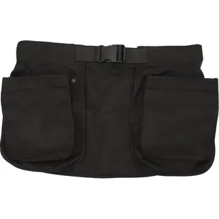 Schürze Taillenabdeckung mit Plastikschnallen mehrere Taschen Server Schürzen für Mann und Frau Schwarz