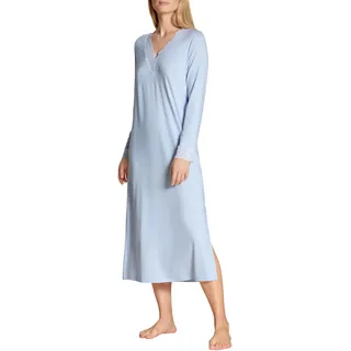 CALIDA Elegant Dreams Langarm-Nachthemd Damen, Länge 120cm, mit Spitzendetails, weich & fließend