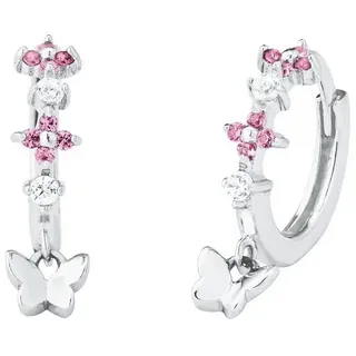 Prinzessin Lillifee Creolen Silber 925, rhodiniert in Pink | Gr.: onesize