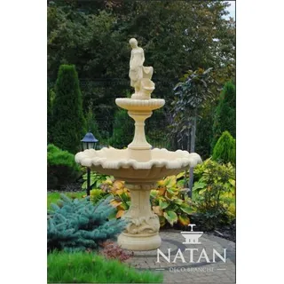 Zierbrunnen Springbrunnen Brunnen Garten Dekoration Fontaine Teich ELENA AMANDA - Weiß