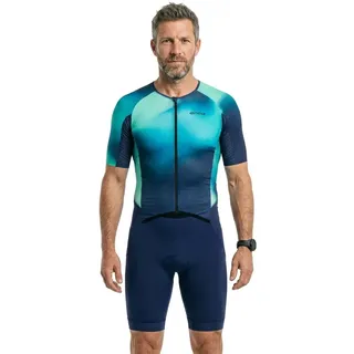 Orca Athlex Aero Race V2 Kurzarm-trisuit - Green Print - L