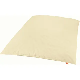 Ballonbett 135 x 200 cm, Winterbettdecke, Füllung aus 100% Federn, Bezug aus 100% Baumwolle, waschbar, sleepling - Creme