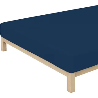Premium Baumwolle 140 x 200 - 160 x 220 cm blue deep