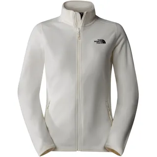 The North Face Damen 100 Glacier Full Zip Fleecejacke WHITE DUNE-NPF L