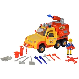 Simba Feuerwehrmann Sam Feuerwehrauto Venus 2.0 mit Figur 19 cm - Beige